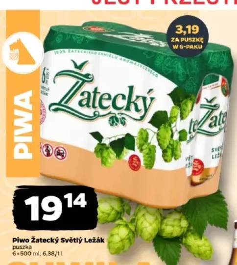 Piwo Žatecký Světlý Ležák