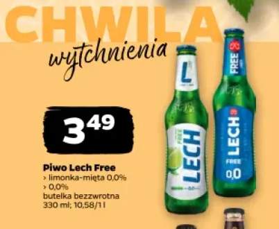Piwo bezalkoholowe Lech Free Limonka z Miętą +1 wariant