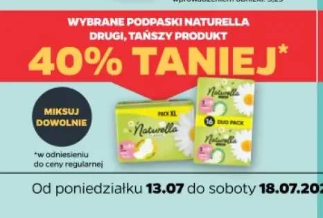 Podpaski Naturella +2 warianty