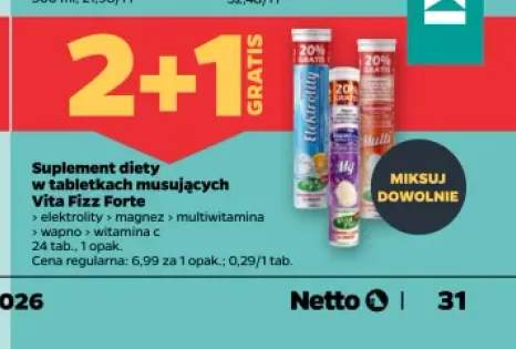 Suplement diety Vita Fizz Forte Elektrolity +2 warianty