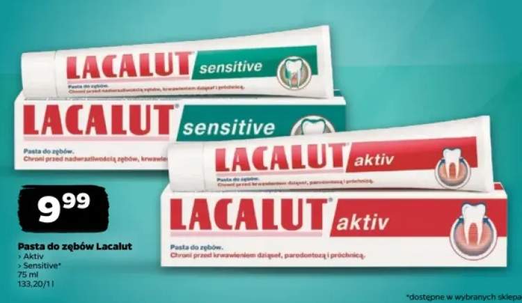 Pasta do zębów Lacalut Aktiv +1 wariant