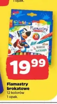 Flamastry brokatowe Bambino 12 kolorów