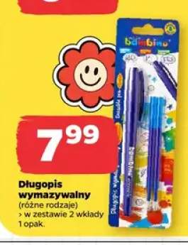 Długopis wymazywalny Bambino z dwoma wkładami