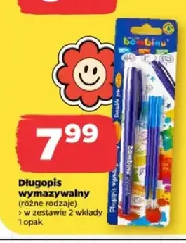 Długopis wymazywalny Bambino z dwoma wkładami