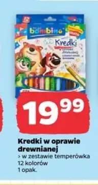 Kredki w oprawie drewnianej Bambino