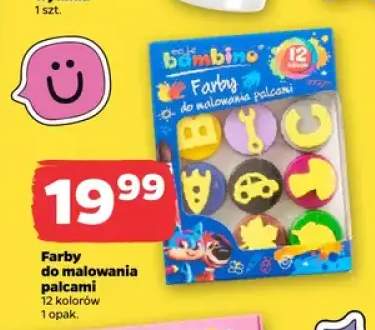 Farby do malowania palcami Bambino