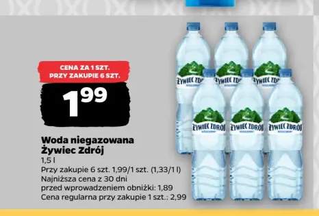 Woda niegazowana Żywiec Zdrój