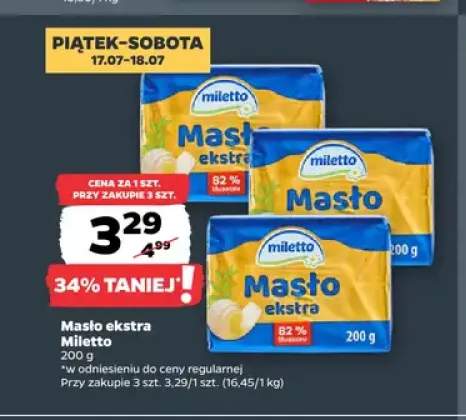 Masło ekstra Miletto