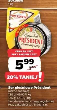 Ser pleśniowy Camembert Aromatyczny Président