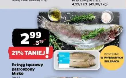 Pstrąg tęczowy patroszony Mirko tusza