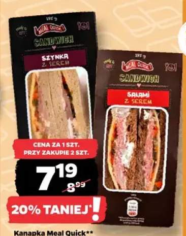 Kanapka z szynką i serem Meal Quick +1 wariant
