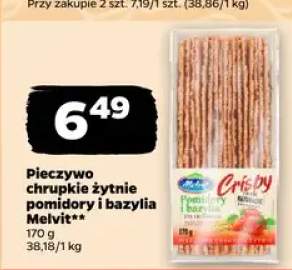 Pieczywo chrupkie żytnie pomidory i bazylia Melvit Crispy