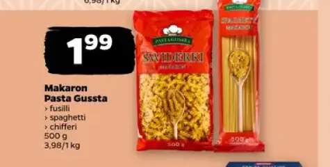 Makaron świderki Pasta Gussta +2 warianty