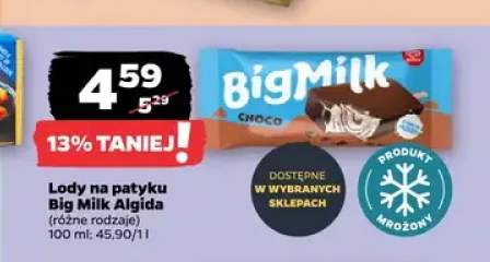 Lody na patyku Big Milk Choco Algida