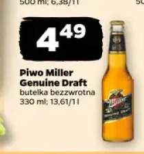 Piwo Miller Genuine Draft