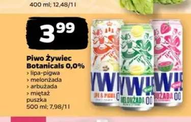 Piwo bezalkoholowe Żywiec Botanicals Lipa-Pigwa +3 warianty