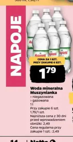 Woda mineralna Muszynianka niegazowana