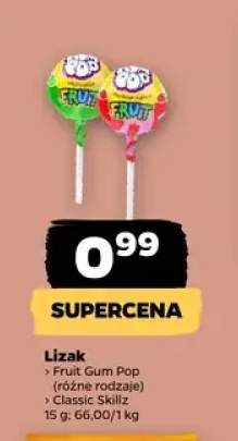 Lizak Fruit Gum Pop +1 wariant