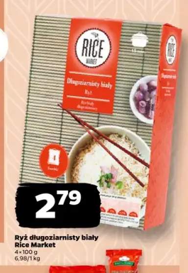 Ryż długoziarnisty biały Rice Market 4-pak 100 g