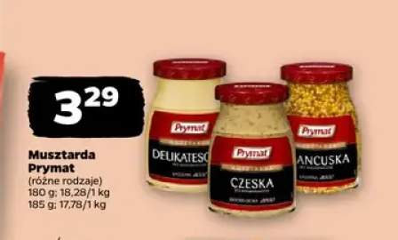 Musztarda delikatesowa Prymat +1 wariant