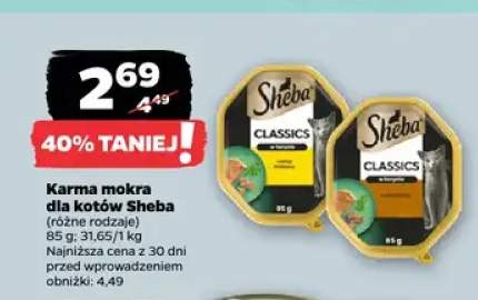 Karma mokra dla kotów Sheba Classics w galaretce