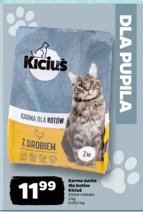 Karma sucha dla kotów Kiciuś z drobiem
