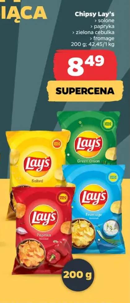 Chipsy Lay's solone +3 warianty