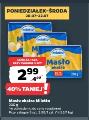 Masło ekstra Miletto