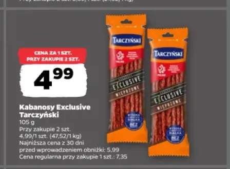 Kabanosy Exclusive Tarczyński wieprzowe