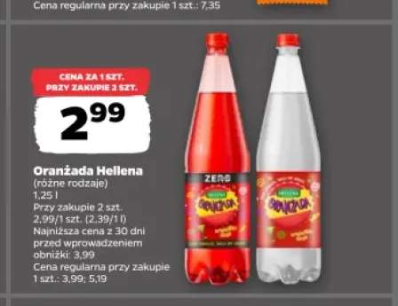 Oranżada biała Hellena +1 wariant