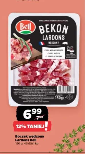 Boczek wędzony Lardons Bell