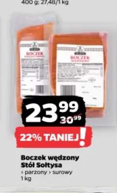 Boczek wędzony parzony Stół Sołtysa +1 wariant