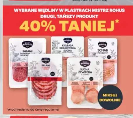 Wędliny w plastrach Mistrz Rohus +5 wariantów
