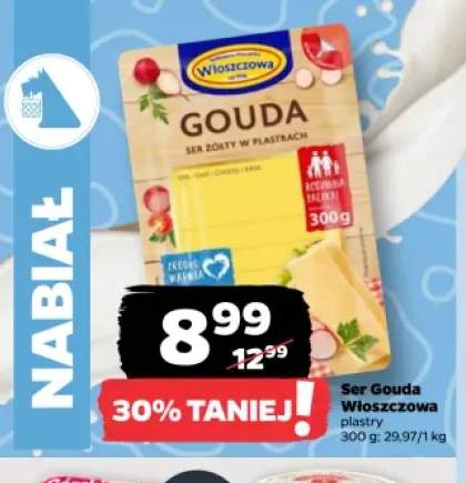 Ser Gouda Włoszczowa plastry