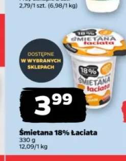 Śmietana 18% Łaciata