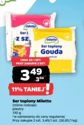 Ser topiony z szynką Miletto +1 wariant