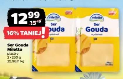 Ser Gouda Miletto 2-pak 250 g
