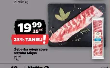 Żeberka wieprzowe Sztuka Mięsa paski