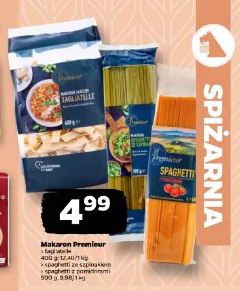 Makaron tagliatelle Premieur +2 warianty