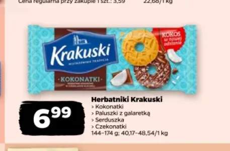 Herbatniki Krakuski Kokonatki +2 warianty