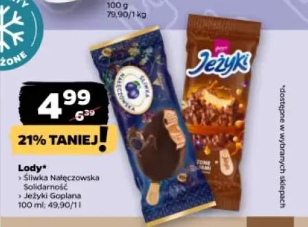 Lody Śliwka Nałęczowska Solidarność +1 wariant