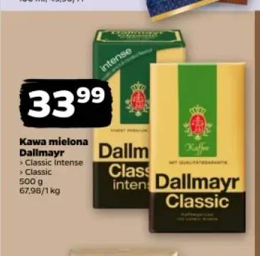 Kawa mielona Dallmayr Classic Intense +1 wariant
