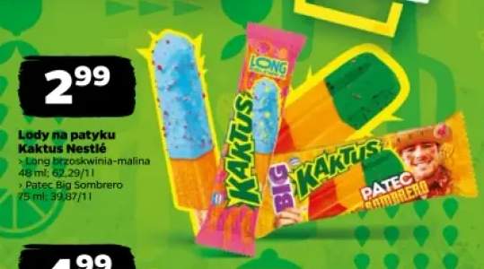 Lody na patyku Kaktus Nestlé Patec Big Sombrero