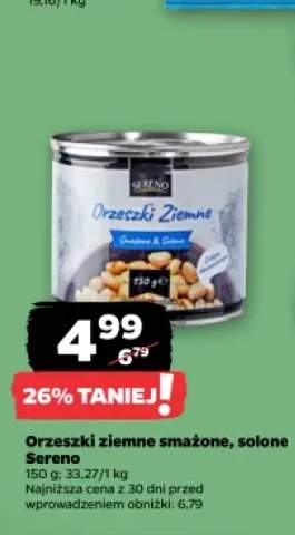 Orzeszki ziemne smażone solone Sereno