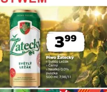 Piwo bezalkoholowe Žatecký Nealko