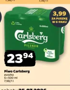 Piwo Carlsberg 6-pak 500 ml