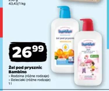 Żel pod prysznic Bambino Rodzina mirabelka +1 wariant