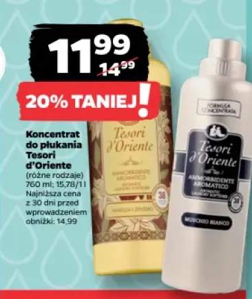 Koncentrat do płukania Tesori d'Oriente Vaniglia e Zenzero +1 wariant