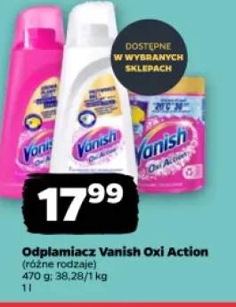 Odplamiacz w proszku Vanish Oxi Action +1 wariant