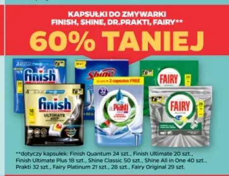 Kapsułki do zmywarki Finish Shine Dr.Prakti Fairy